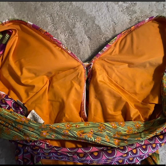 Trina Turk NWOT Multi-Color Swirl Swim Suit - Picture 6 of 7